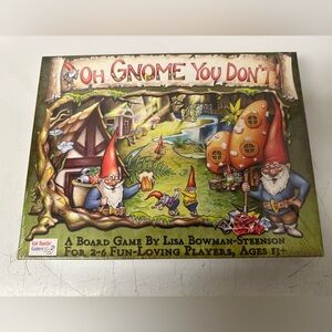 NEW Oh Gnome You Don't ! Board Game by Gut Bustin' Games Sealed Dont Gut Sealed
